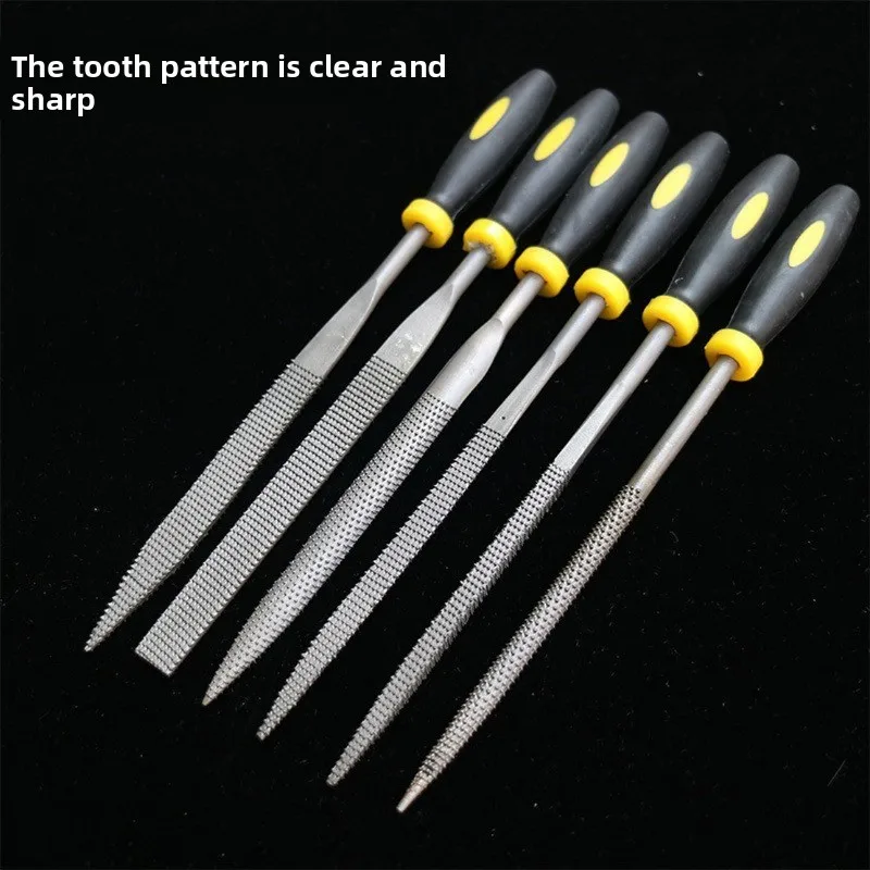Professional model post-processing tool, polishing six piece set 3mm × 140mm, durable, sturdy and easy to use