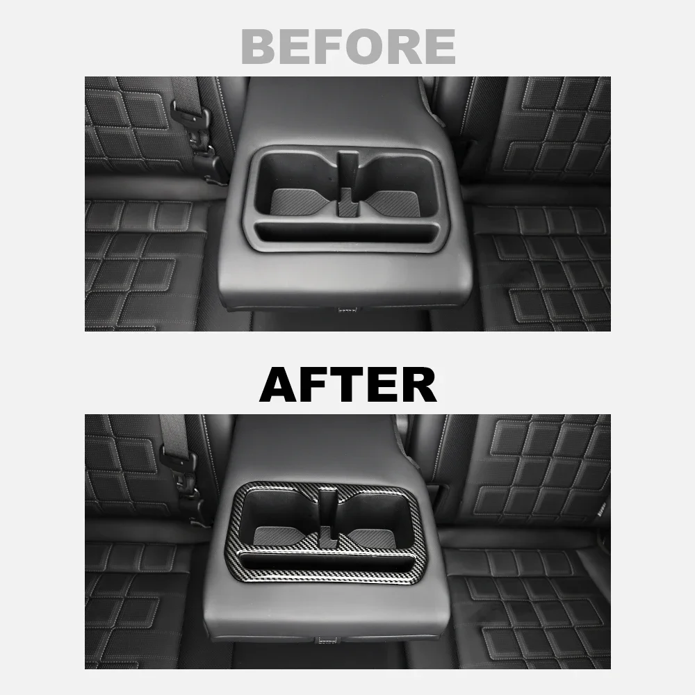 

Rear Row Water Cup Frame Cover Trim For Kia TASMAN 2025 2026 Accessories LHD/RHD