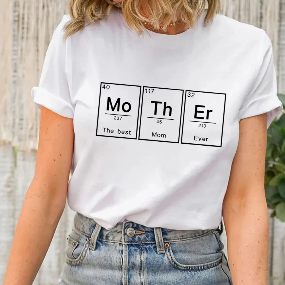 

Толстовка Best Mom Ever, футболка для химии мам, детали матери, круглый вырез, подарок на день матери, Минималистичная Женская футболка для мамы, подарки для мамы