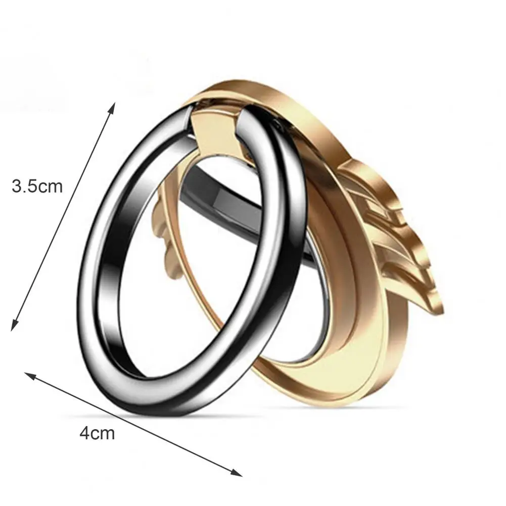 Mobile Phone Stand Magnetic 360-degree Rotation Ultra-thin Cell Phone Finger Ring Holder for Desktop