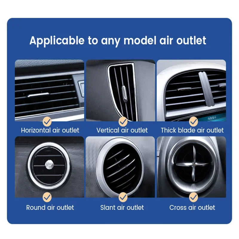 Support de téléphone pour ventilation de voiture par gravité, 1 pièce, support GPS universel pour iPh-one 13/12, Xiao-mi et tous les appareils mobiles