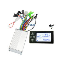 24V 36V 48V 350W Electric Bicycle Controller with LCD Display Panel E-bike Electric Scooter Brushless Controller S861 S850 S865