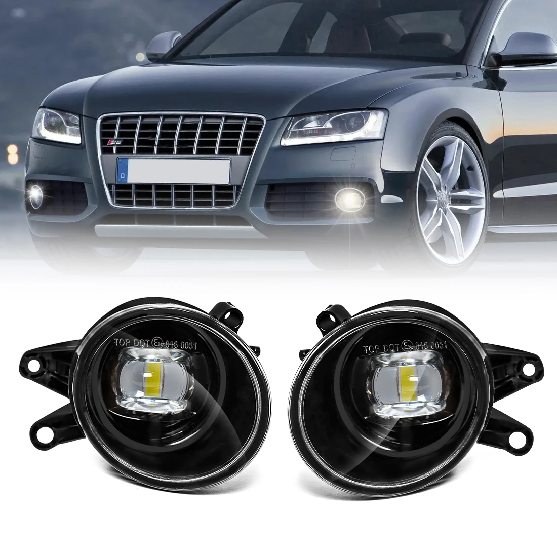 

Для Audi A4 B6 2001 2002 2003 2004 светодиодный DRL дневные ходовые огни, передний бампер, дневные ходовые огни, аксессуары