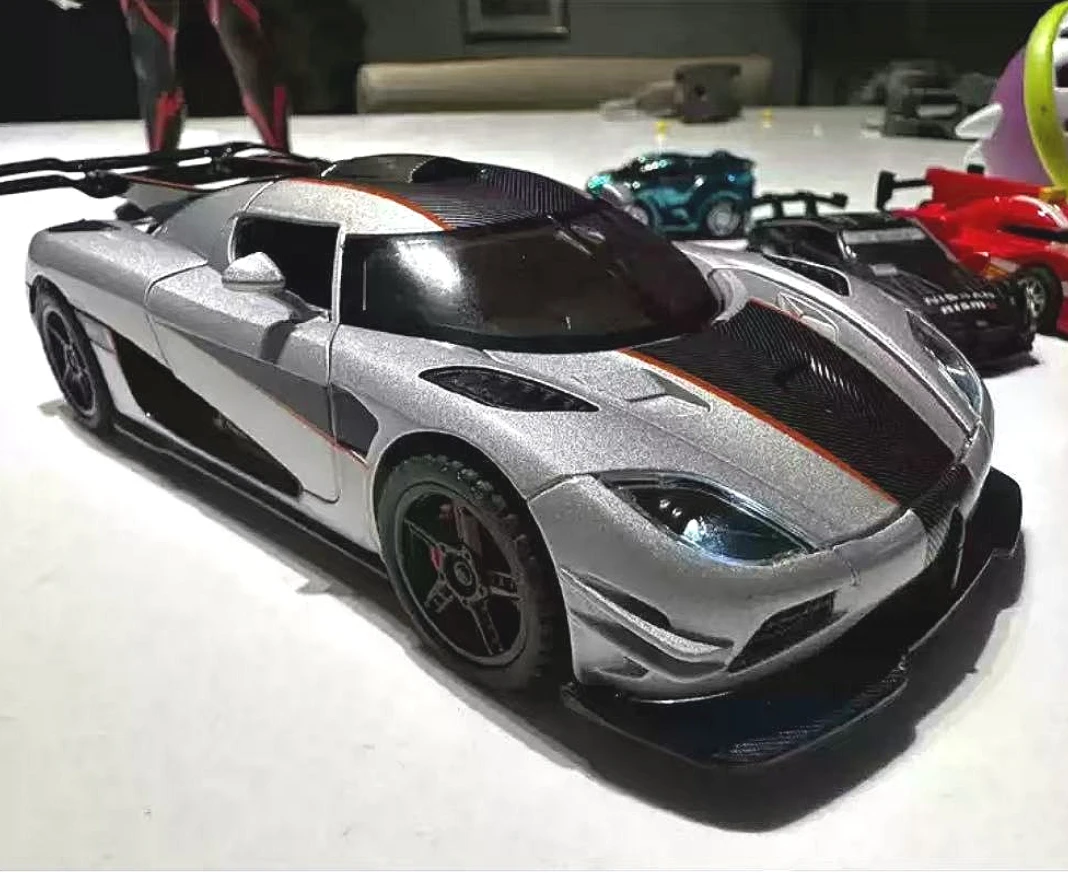 

1:32 ONE1 модель автомобиля из сплава, игрушечный литье под давлением, металлическое литье, звуковой и световой автомобиль, игрушки для детей, автомобиль A924