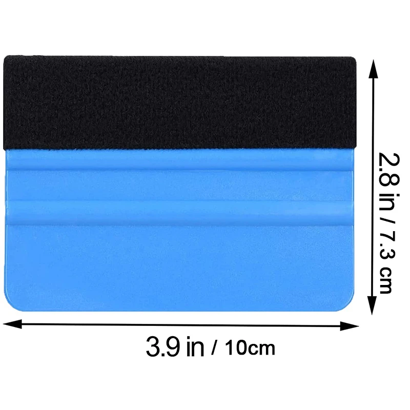 3PCS Durable Black Felt Edge Vinyl Squeegee Tool Car Vinyl Film Wrapping Decal Squeegee Window Tint Work Professional Scratch