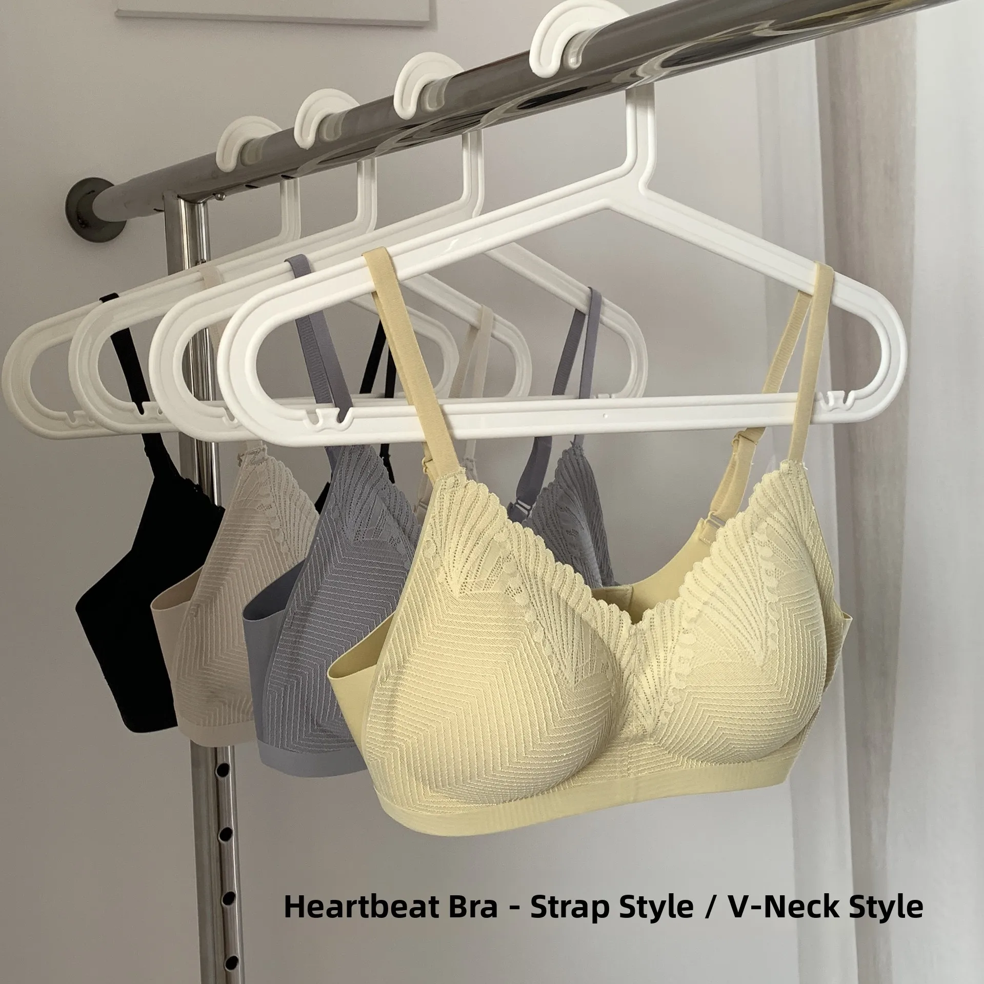 

Comfortable Sleep Bra Women's Lace Bra Latex Cotton with Steel Ring Breathable Underwear Japanese Style Home Clothes