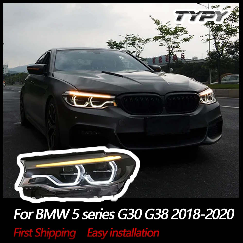 

TYPY Car Accessories Auto Lights For BMW 5 series G30 Headlights G38 LED Front Lamps 2018-2020 DRL Projector Lens