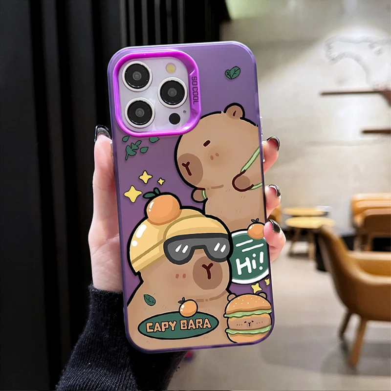 كابيبارا الكرتون الحال بالنسبة لسامسونج غالاكسي A16 A06 A55 A35 A25 A15 A05 A05S A54 A34 A24 A14 A73 A53 A33 A23 A13 A52 A32 A52S A22