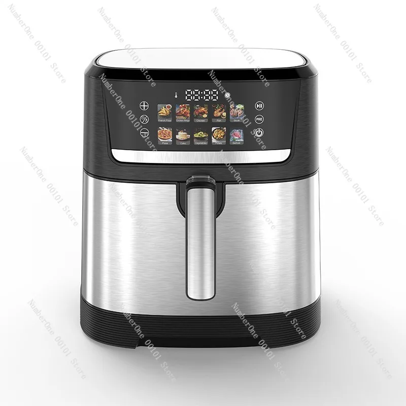 10L Air Fryer Touch Screen Double Heating System Non Stick Fryer Oven Large Capacity Smart Cooking Machine Household Kitchen
