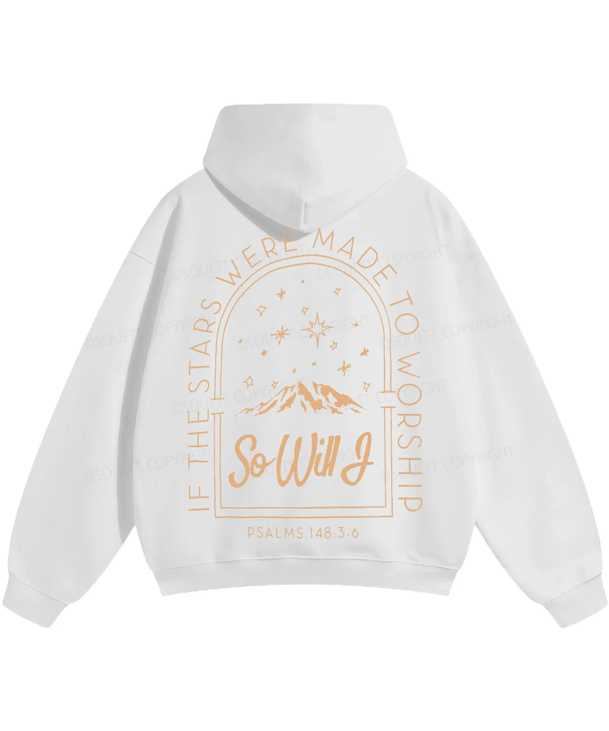 IF THE STARS WERE MADE TO WORSHIP Hoodies Christianity PSALMS Streetwear Fleece Hooded Pullover Oversized Men Women Clothing