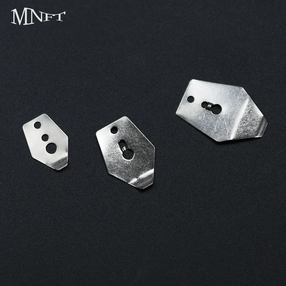 50Pcs Swim Jig Blade Stainless Steel Blade DIY Vibration Jigs Dancer Casting Wobble Fishing Jig Lure Modification Metal Sheets,