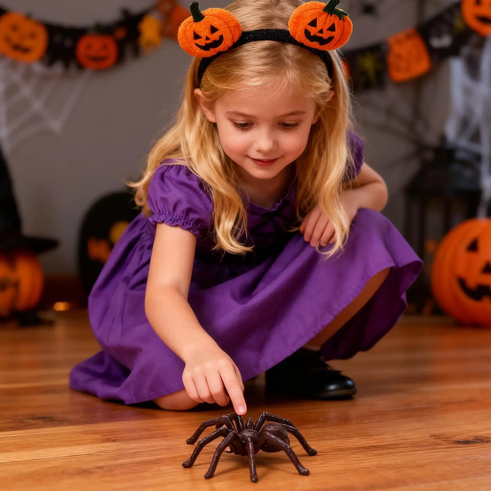 Aranha decoração em miniatura vintage horror arte gótica ferro fundido aranha decoração de halloween para mantel peitoril da janela mesa de casa assombrada