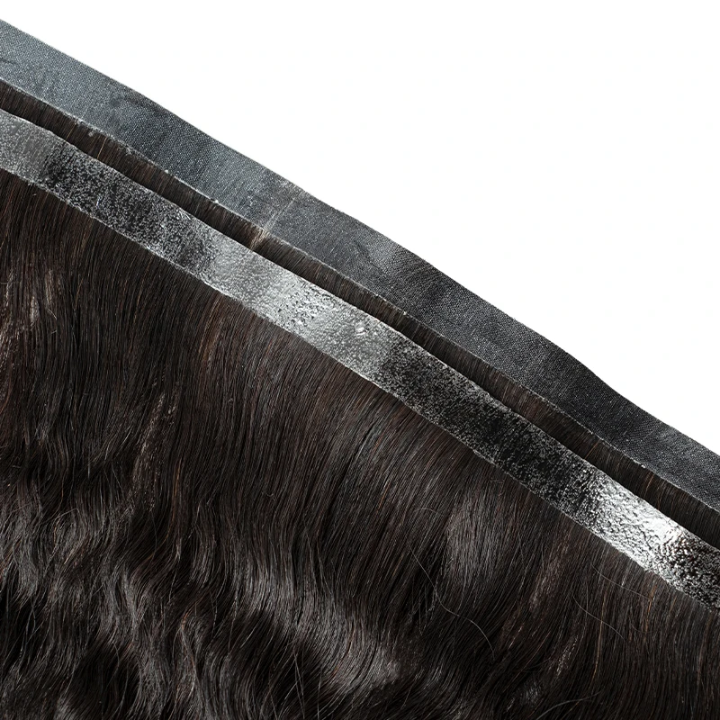 Longo PU trama Kinky Straight extensões de cabelo, fita no cabelo Bundlea, cabelo humano, extensão de trama sem costura, 12-30in, 80cm, novo tipo