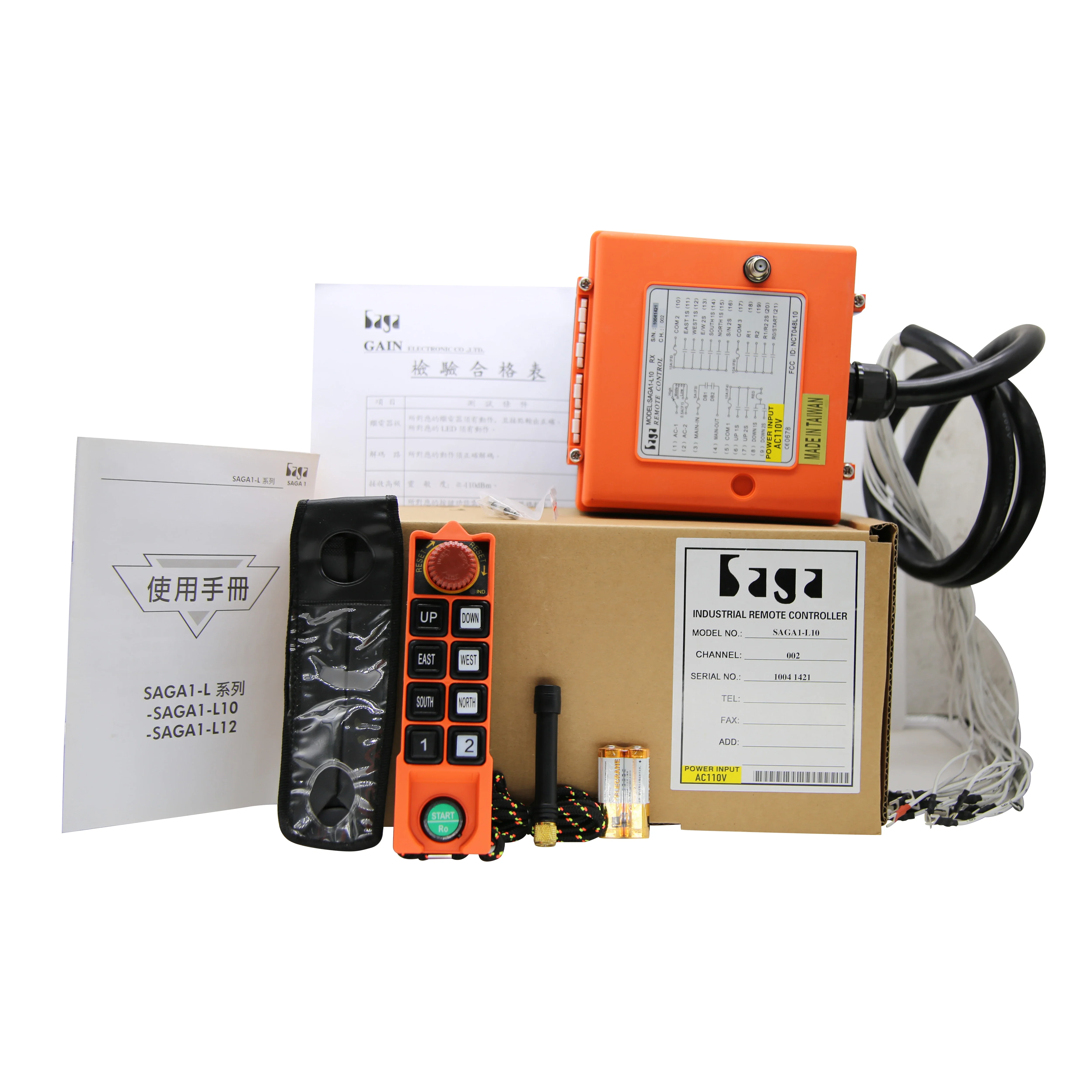 TLF اللاسلكية الصناعية تحكم عن بعد رافعة كهربائية قلادة تحكم ساغا L10-1