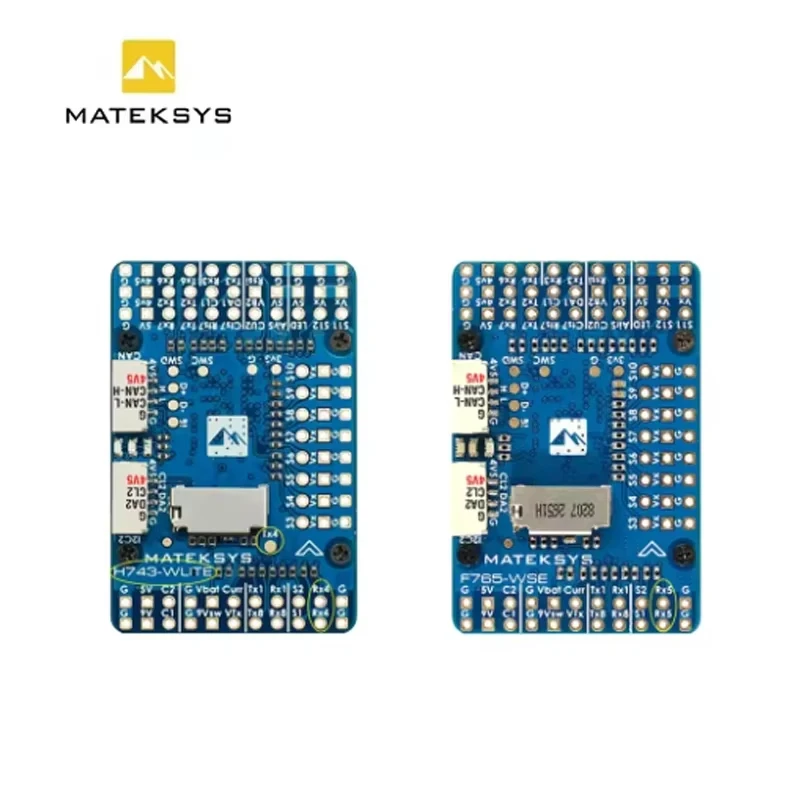 

Полетный контроллер MATEK MATEKSYS H743-WLITE со встроенным STM32H743VIH6, OSD, Blackbox, 2-6S LiPo, зуммером для FPV дронов и радиоуправляемых самолетов