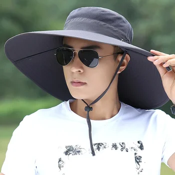 야외 등산 낚시 스크린, 남성 여성 빅 캡, 여름 하이킹 여행 캠프, 조절 가능한 쉐이드 통기성 모자, 어부 모자 Best5 야외 등산 낚시 스크린, 남성 여성 빅 캡, 여름 하이킹 여행 캠프, 조절 가능한 쉐이드 통기성 모자, 어부 모자 Best5