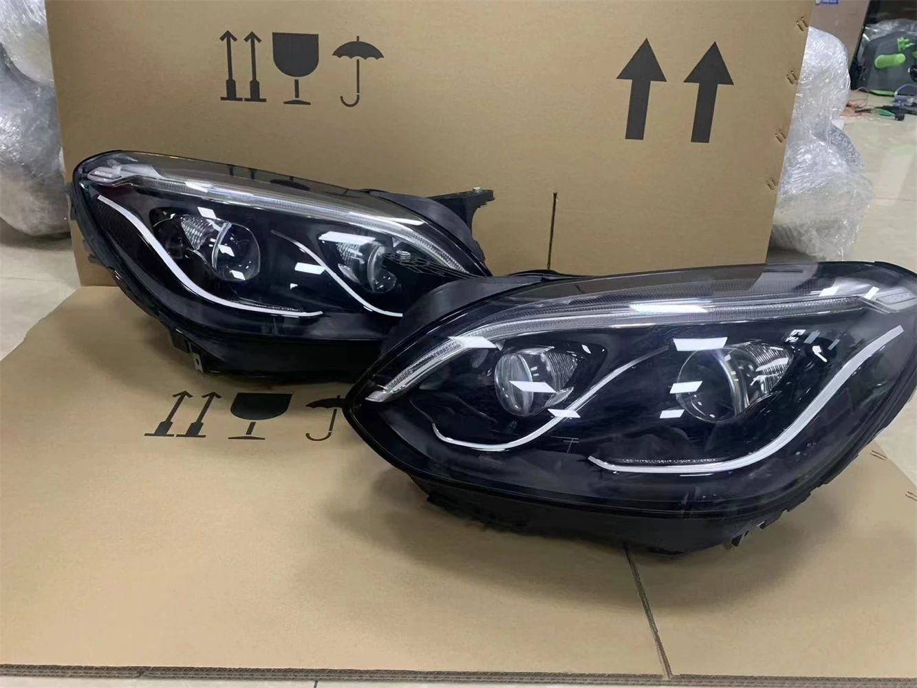 Led Headlight Assembly for Mercedes-Benz SLK 172 Daytime Running Light Turn Signal Car Accessories