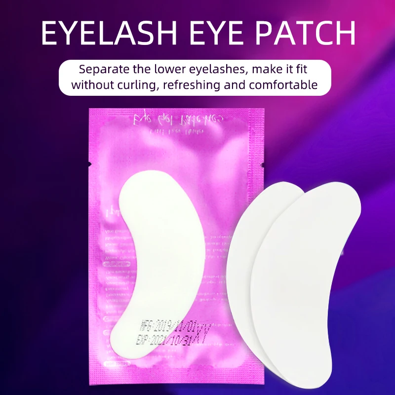 100 double eyelash extension paper patch implantable eye sticker color eye shadow pad under eyelash eye shadow paper patch tips