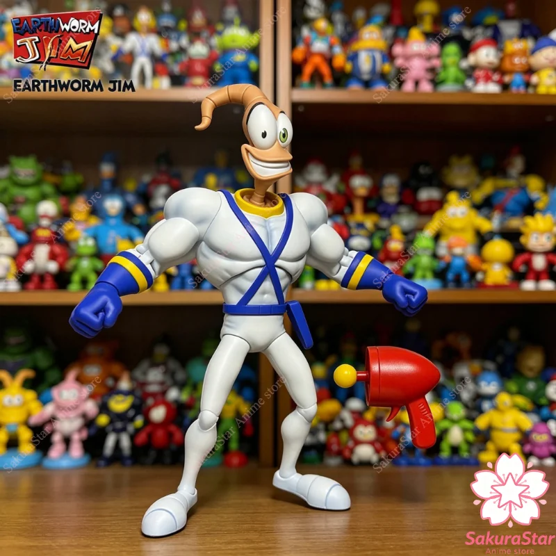 

【In Stock】Premium DNA Earthworm Jim Bob Psy-Crow Professor Monkey Collectible Movable Action Figure Hobby Gift Toy