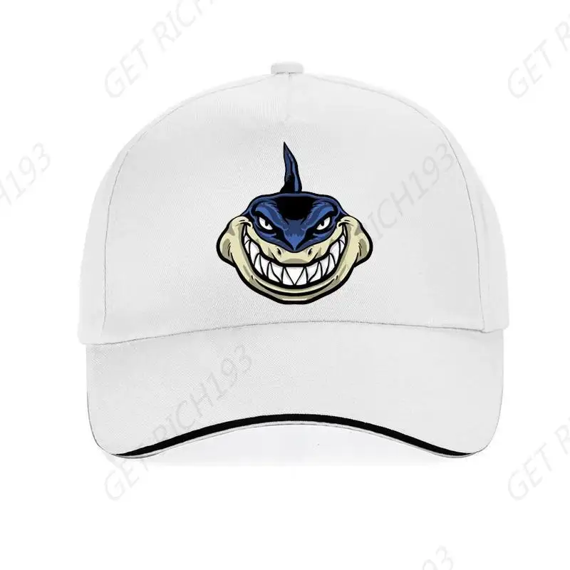 Lovely Shark Print Cap Fashion Cartoon Muscle Shark Baseball Caps Leisure Adjustable Snapback Hat Gorras