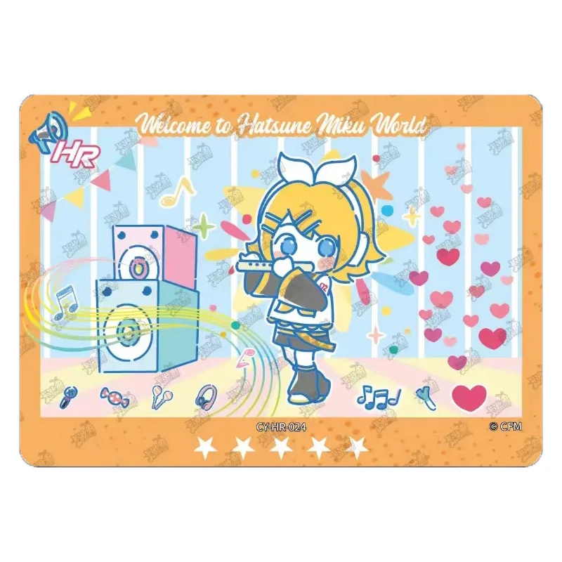 Hatsune Miku Kagamine Len Kagamine Rin HR Utatane Piko VOCALOID KAITO Collectible cards for Christmas birthday gifts