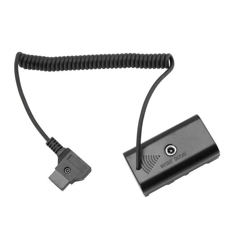 Cavo adattatore di alimentazione per connettore D-Tap a NP-F batteria fittizia per NP F550 F570 F770 NP F970