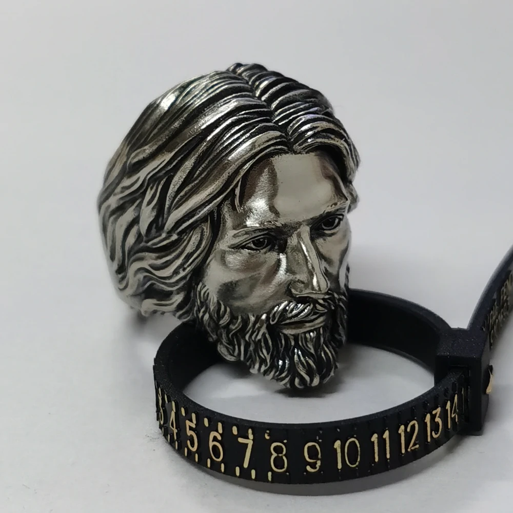 Jesus Christ Cupronickel Ring Details Charms Jewelry CP465 US Size 8~15