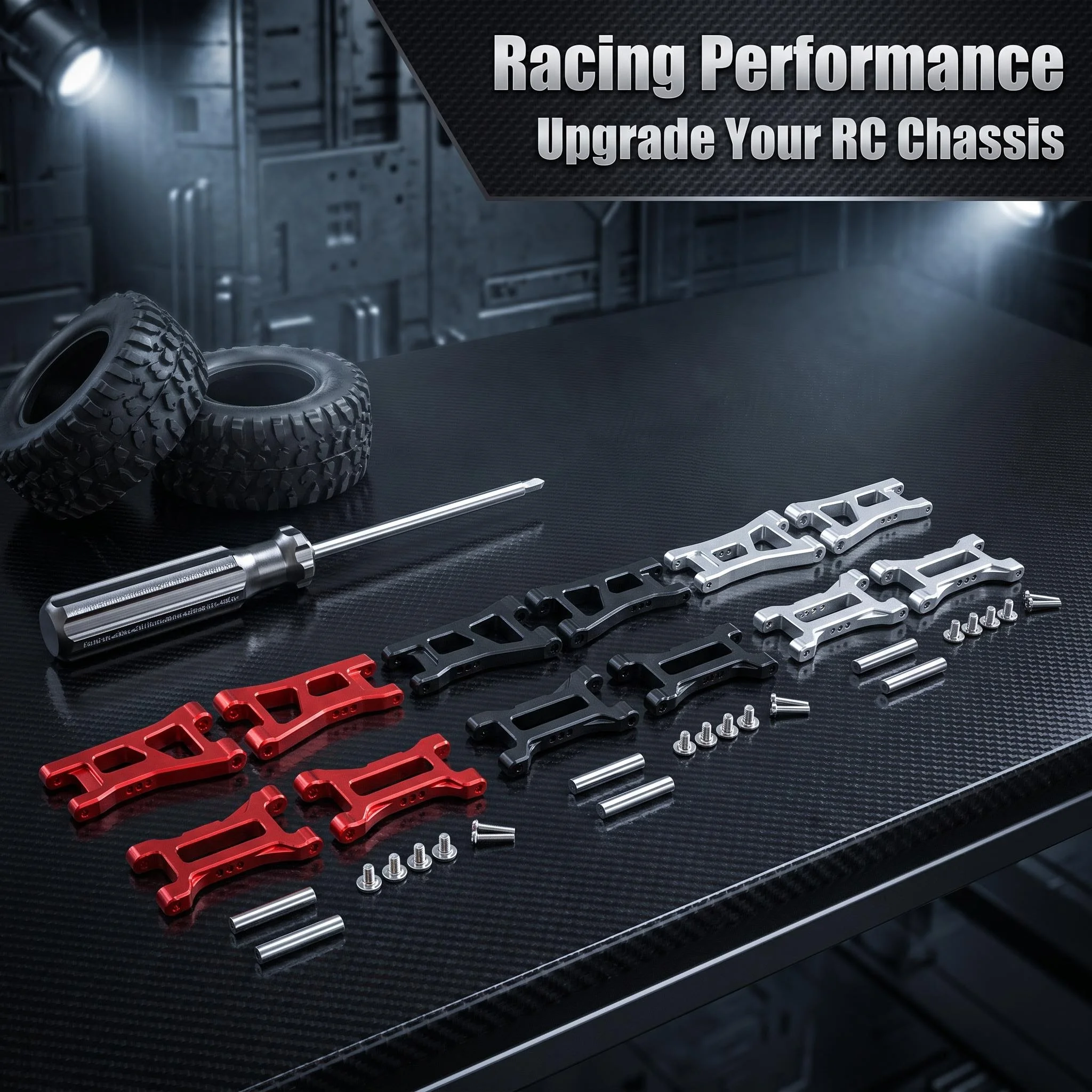LOSI 1/24 Micro-B 2WD RC 1/28 Remote Control Vehicle - Metal Accessories - Front and rear lower arm shafts