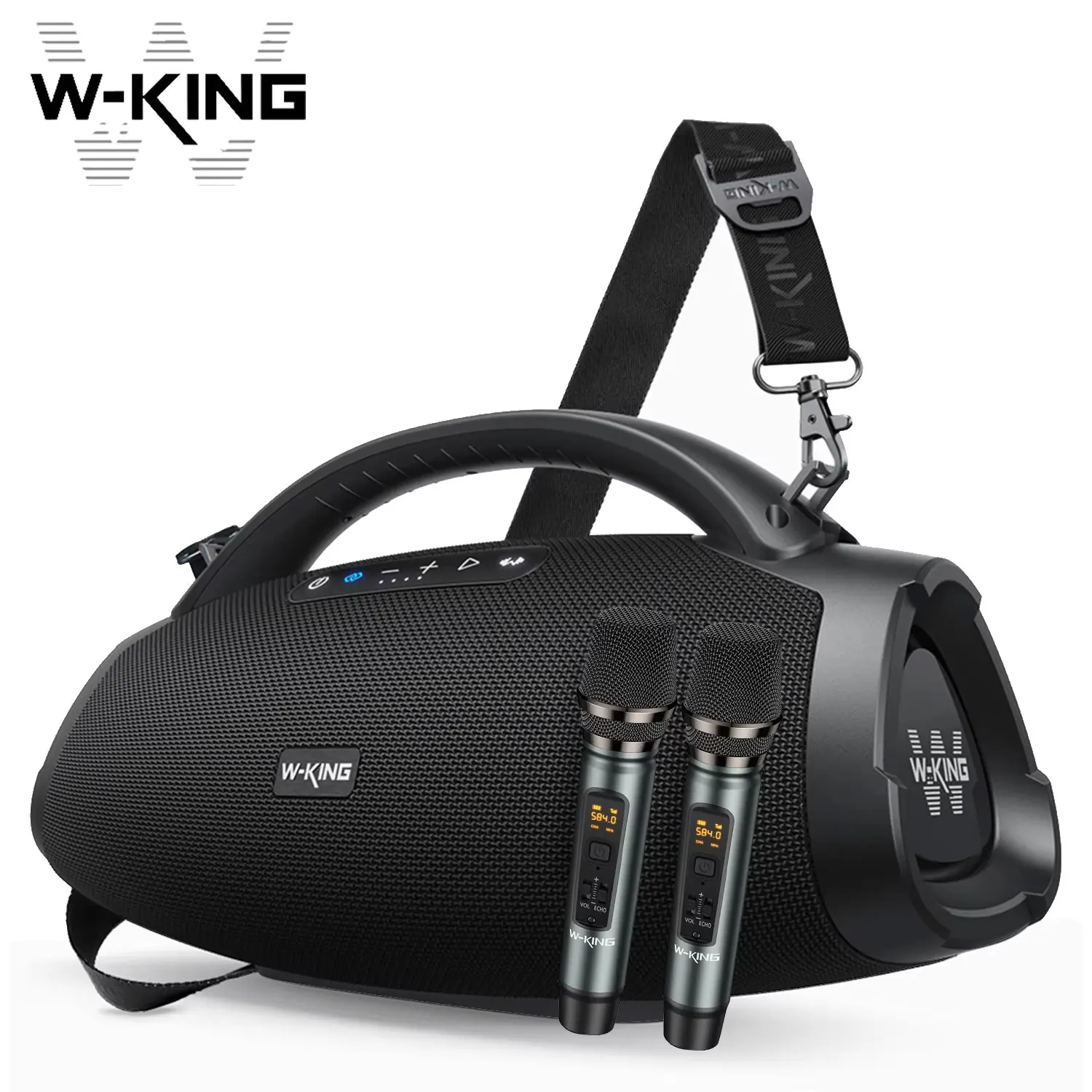 W-KING D20 Bluetooth Party Speaker 300W Peak 200W RMS Deep Dynamic Bass 40Hz 2.1ch 3-Way IP67 Waterproof Bluetooth 5.4 DSP APP