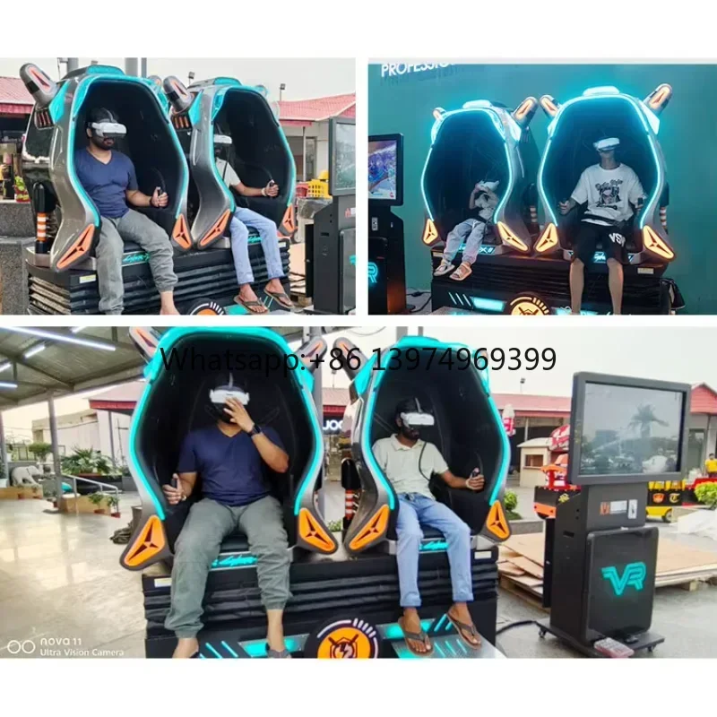 Mall Virtual Reality Chair Entertainment Rapid Profitability Equipment Style VR Gaming Machine 2 Seats 9d VR Chair factory