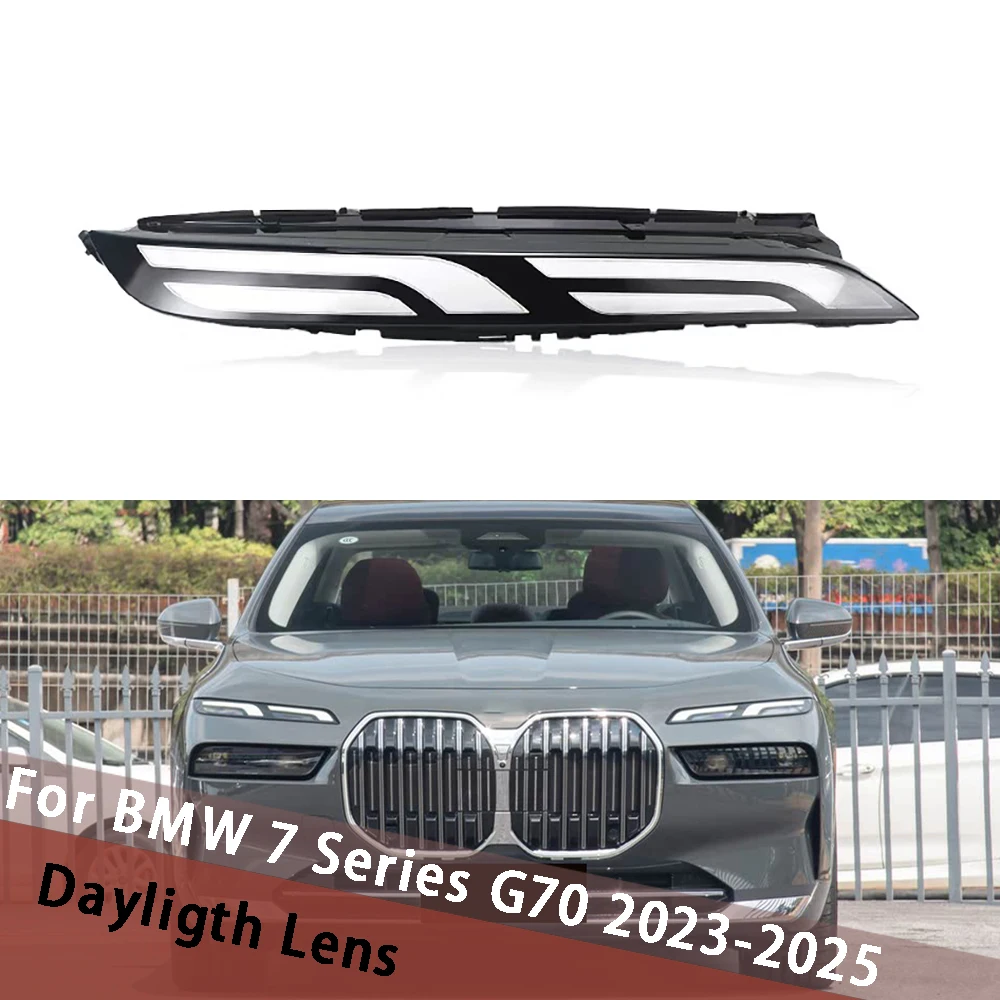 Voor BMW 7 Serie G70 2023 2024 2025 (Laag) Daglicht Cover Daglamp Shell Lampenkap Vervangen Lampenkap Lamp cover Plexiglas