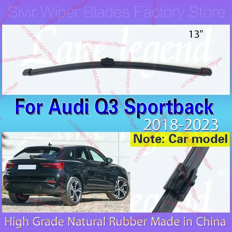 

Car Wiper 13" Rear Wiper Blade For Audi Q3 Sportback 2018 2019 2020 2021 2022 2023 Windshield Windscreen Rear Window