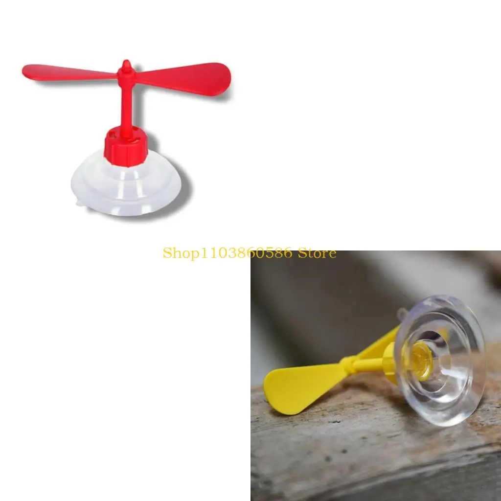 242A Luminous Bamboo Propeller Suction Cup Full Face Helmet Decoration