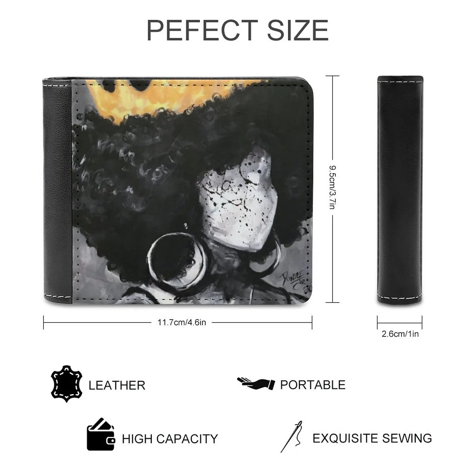 Watercolor Crow Fashion Credit Card Wallet Leather Wallets Personalized Wallets For Men And Women Pattern Patterns Best Selling