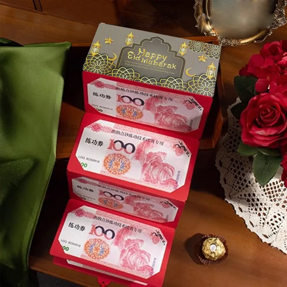 10 فتحات الماليزية السنة الجديدة المال المغلف الحظ حقيبة المال DIY بها بنفسك التعبئة نعمة حقيبة أطيب التمنيات الأحمر جيب هدايا الحفلات