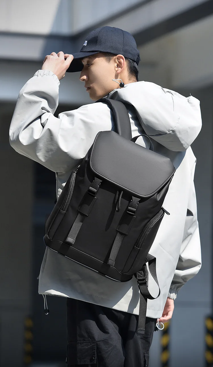 Premium Business Laptop Backpack Men Large Capacity Stylish Travel Commuter Casual Daypack Outdoor Rucksack