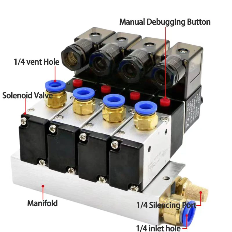 Detalle 1 de Electroválvula 3V210-08-NC Neumática