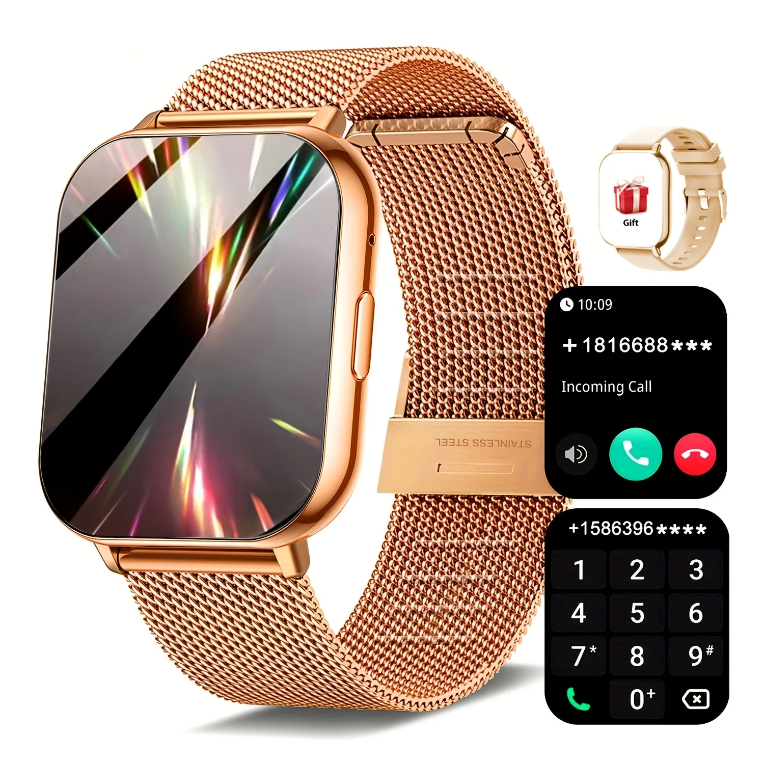 Smartwatch Iphone Watches For Women - Relógio Inteligente Esportivo, Tela Touchscreen Completa