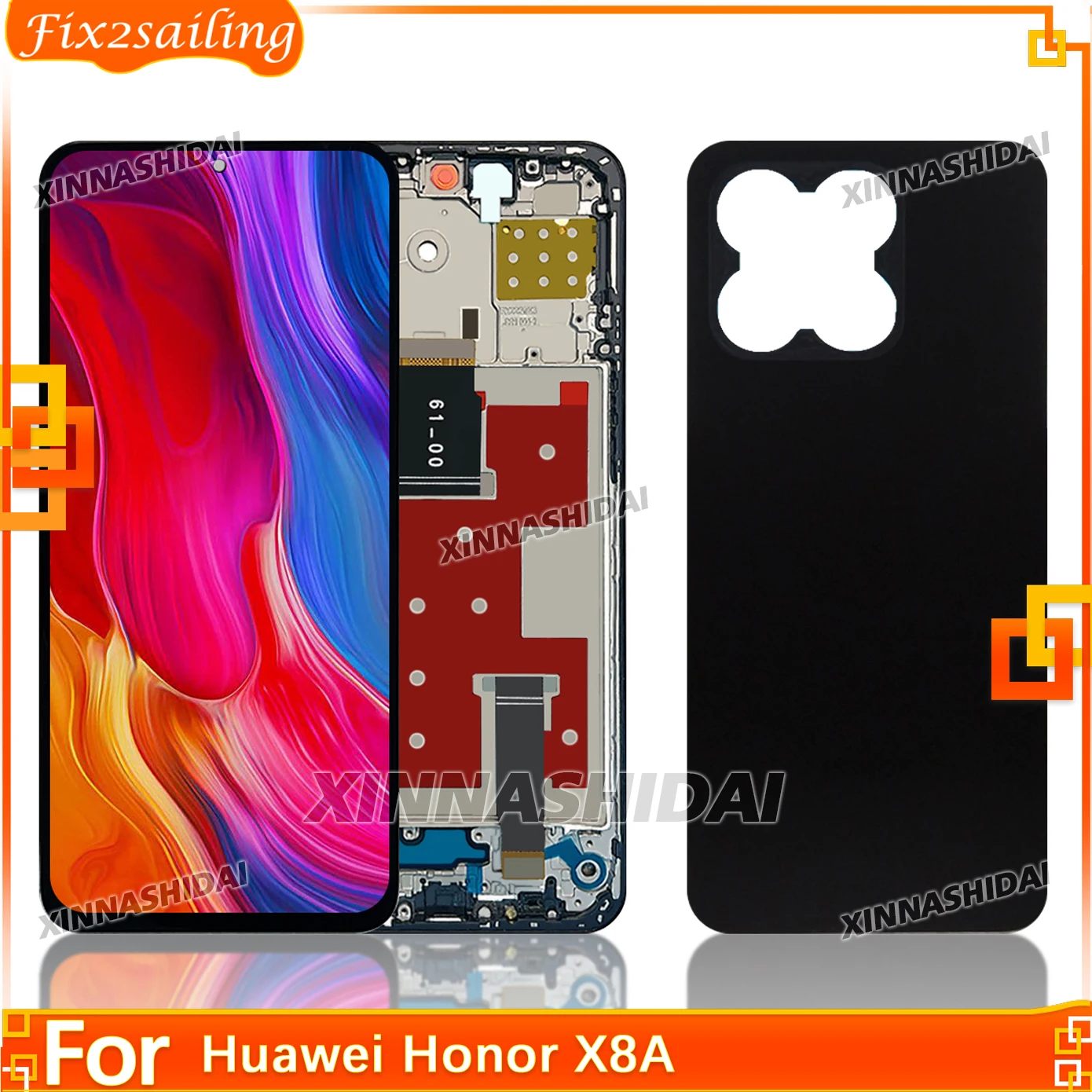 

6.7''Super TFT For Huawei Honor X8a LCD CRT-LX1 CRT-LX2 CRT-LX3 Display Touch Screen Digitizer Assembly Replacement