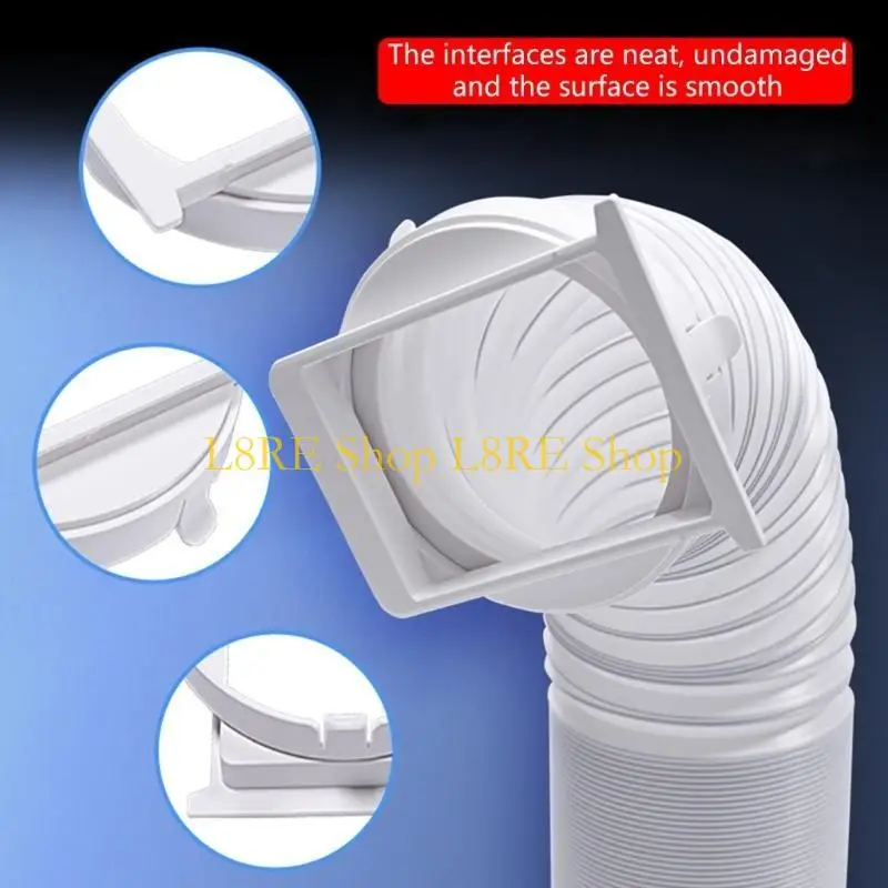 Kwadratowy klimatyzacja L8RE Zestaw przedłużenia plastikowej tekstury odpowiedni dla portów