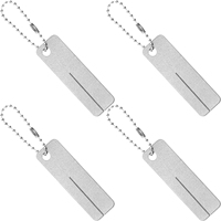 4 Pcs Fishing Hook File Knife Sharpener Portable Diamond Angling Accessories Fishhook Grinding Tool Outdoor Mini Hook Sharpener