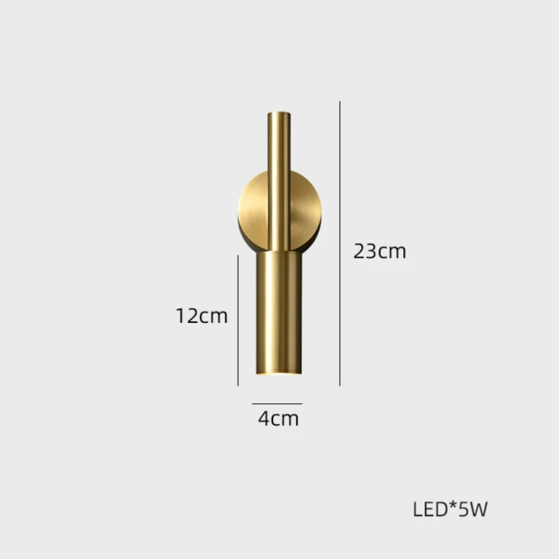 Imagem -06 - Breve Lâmpada de Parede Led para Leitura Luzes de Cabeceira Iluminação Rotativa para Salão e Quarto Ouro e Cor Preta