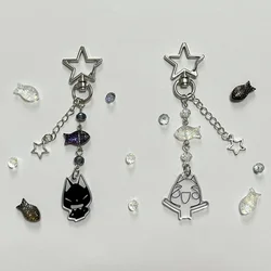 Handmade Toro Kuro matching keychain for sparkling fish and cute cats