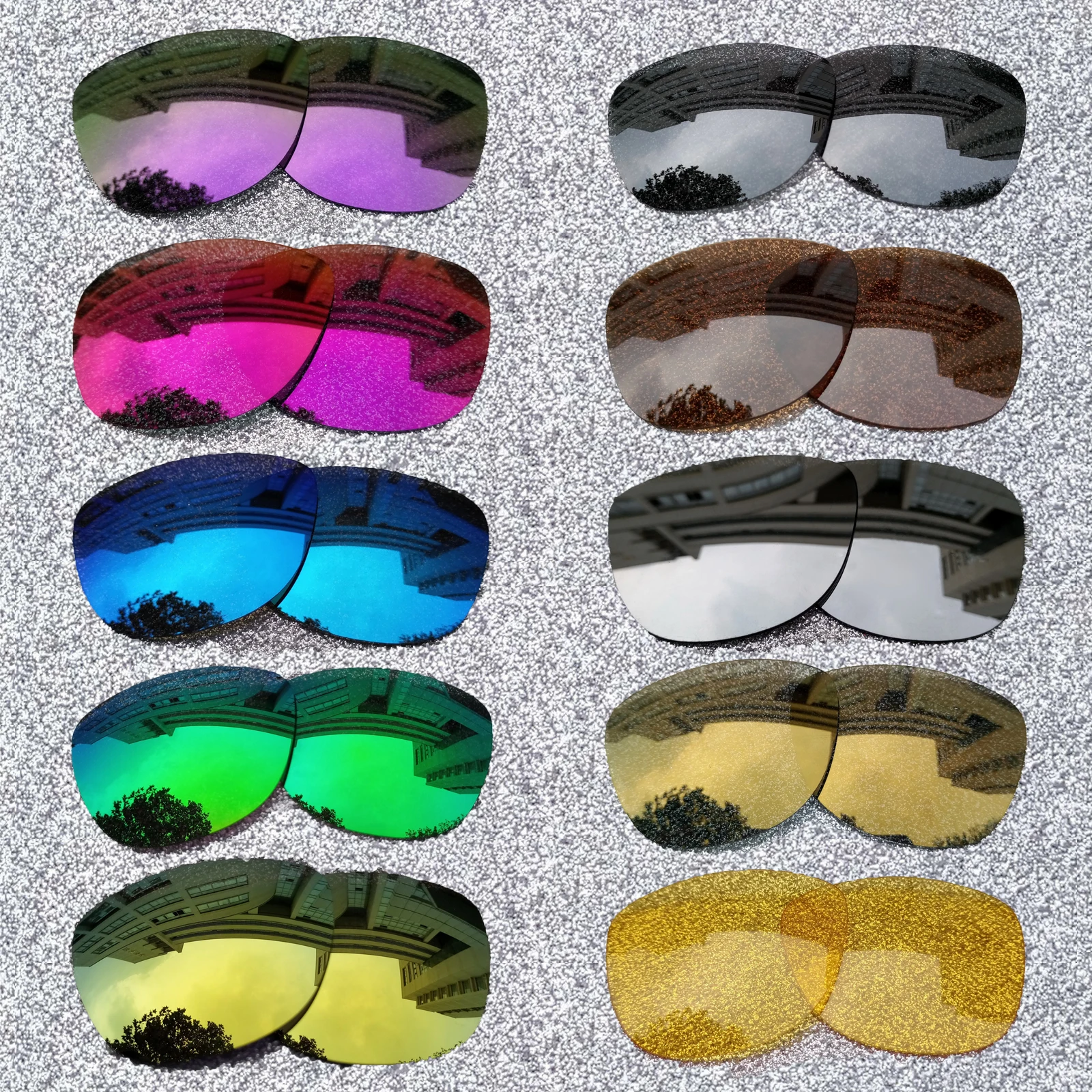 

HDTAC Polarized Replacement Lenses For-Oakley Frogskins Range Asian Fit OO9284A Sunglasses Multicolor Options