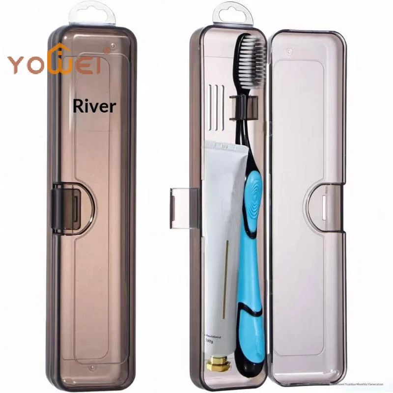 Latest Toothbrush Box Transparent Organizer Case Travel Portable Toothbrush Holder Plastic Toothpaste Box Storage Container