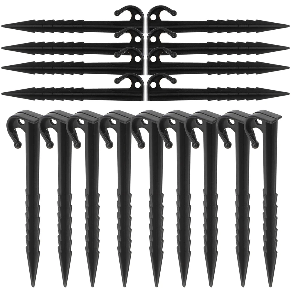 

50 Pcs Windproof Nail Camping Tents Spikes Outdoor Snow Stakes Professional Plastic Ground Pile Pegs Sand Fixing