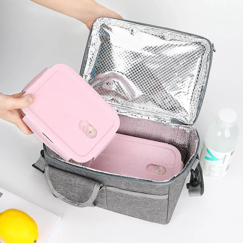 Portable Lunch Box Mommy Bag Carrying Milk Storage Ice Insulation Bag Leak-proof Office Worker Bento Box Picnic Food Container