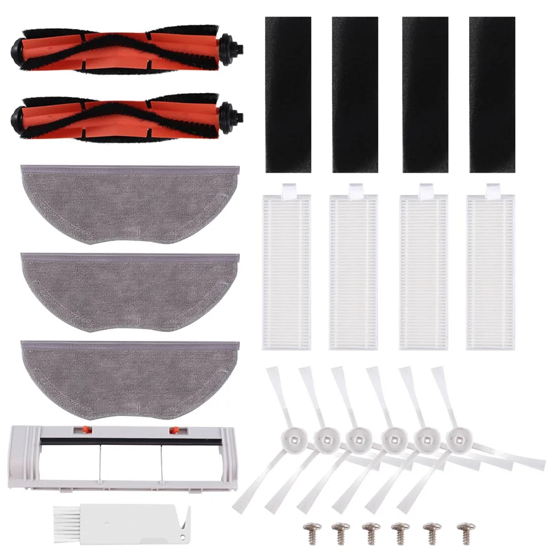 

A20F-For Xiaomi Mijia G1 MJSTG1 SKV4136GL Vacuum Cleaner Robot Replacement Spare Parts Main Side Brush Hepa Filter Mop Pad