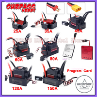 SURPASS HOBBY KK 25A 35A 45A 60A 80A 120A 150A 2-6S Brushless ESC T/XT60 Plug for 1/8 1/10 1/12 1/14 1/16 RC Brushless Motor