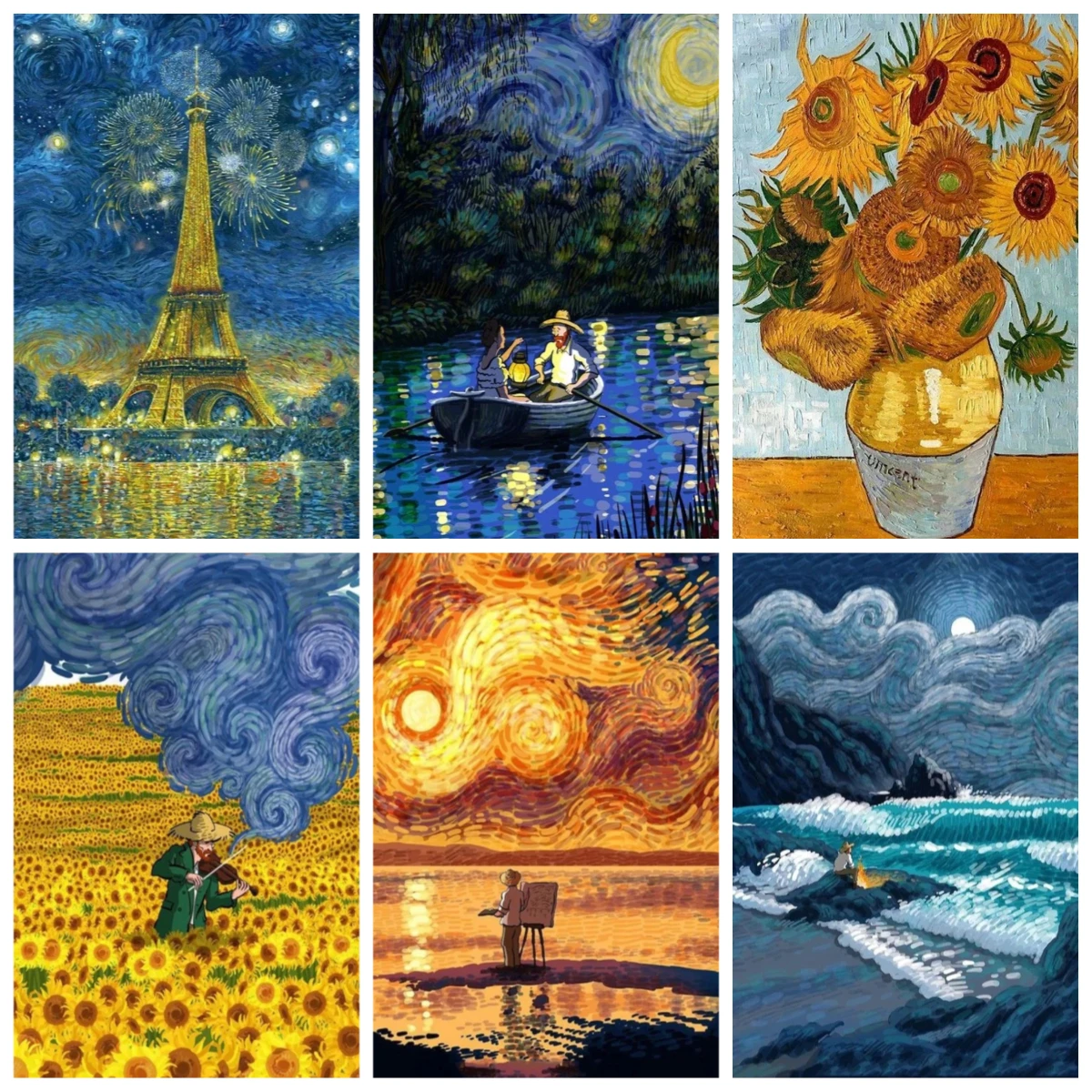 500 PCS Jigsaw Puzzle Famous Painting Theme Perfect for DIY Creative Fun with Family,Gift ,teasing Toy